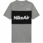 T-shirt med kortärm Barn Nike Air Grå