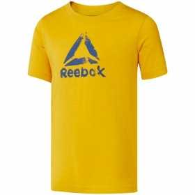T-shirt med kortärm Barn Reebok Elemental Gul