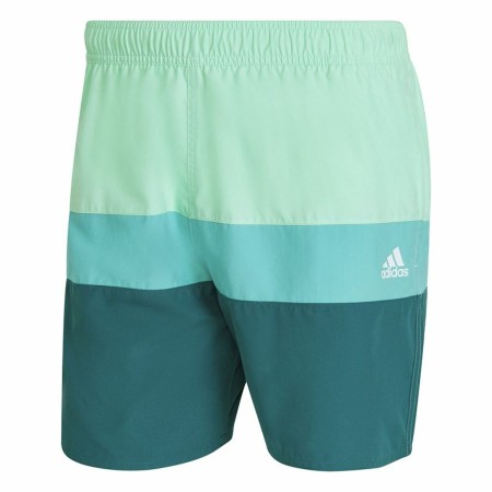 Herren Badehose Adidas Colorblock Hellgrün