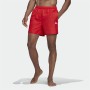 Herren Badehose Adidas Solid Rot