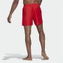 Herren Badehose Adidas Solid Rot