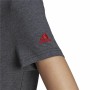 T-shirt med kortärm Dam Adidas Loungewear Essentials Logo Mörkgrå