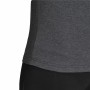 Damen Kurzarm-T-Shirt Adidas Loungewear Essentials Logo Dunkelgrau