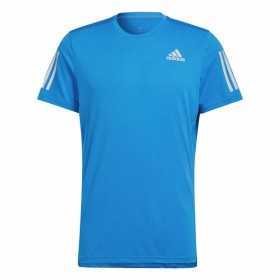 T-shirt med kortärm Herr Adidas Own The Run Blå