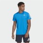 Herren Kurzarm-T-Shirt Adidas Own The Run Blau