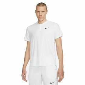 Herren Kurzarm-Poloshirt Nike Court Dri-Fit Advantage Weiß