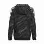 Jungen Sweater mit Kapuze Adidas 3 Stripes Schwarz