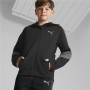 Sportjacke für Kinder Puma Evostripe Schwarz