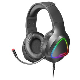 Casque avec Microphone Gaming Mars Gaming MH222 Noir