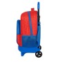 School Rucksack with Wheels Super Mario Red Blue (33 x 45 x 22 cm)