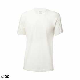 T-shirt med kortärm Dam 141298 Kvinna Naturell (100 antal)