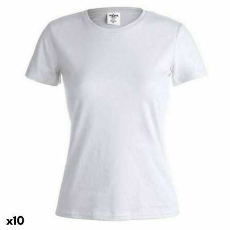 T-shirt med kortärm Dam 145867 Vit (10 antal)