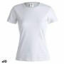 Damen Kurzarm-T-Shirt 145867 Weiß (10 Stück)