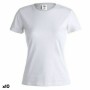 T-shirt med kortärm Dam 145867 Vit (10 antal)