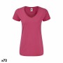 T-shirt à manches courtes femme 141327 100 % coton (72 Unités)