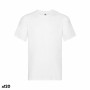 T-shirt à manches courtes unisex 141332 100 % coton Blanc (120 Unités)