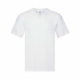 T-shirt med kortärm Unisex 141318 100% bomull Vit (72 Antal)