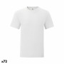 T shirt à manches courtes 141316 Adultes unisexes Blanc (72 Unités)