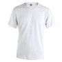 T-shirt à manches courtes unisex 145860 Blanc (10 Unités)