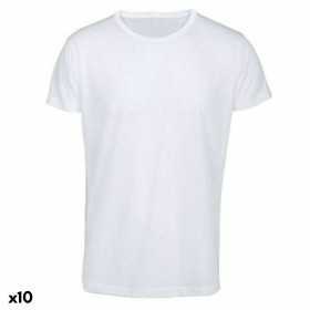 T-shirt med kortärm Unisex 145250 Vit (10 antal)