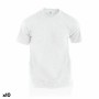 T-shirt med kortärm Unisex 144199 Vit (10 antal)