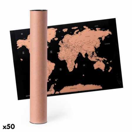 Scratch-Off World Map 146590 (50 Units)