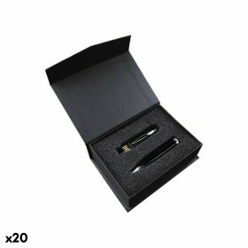 Set of Biros with USB Memeory 147359 32GB Black (20 Units)