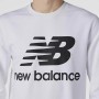 Herren Sweater ohne Kapuze New Balance MT03560 Weiß