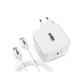 Wall Charger + USB C Cable Urban Factory GSC10UF White