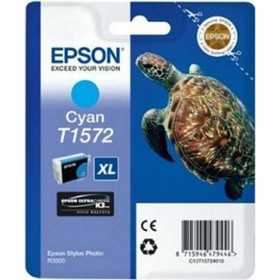 Original Ink Cartridge Epson Cartucho T1572 cian Cyan