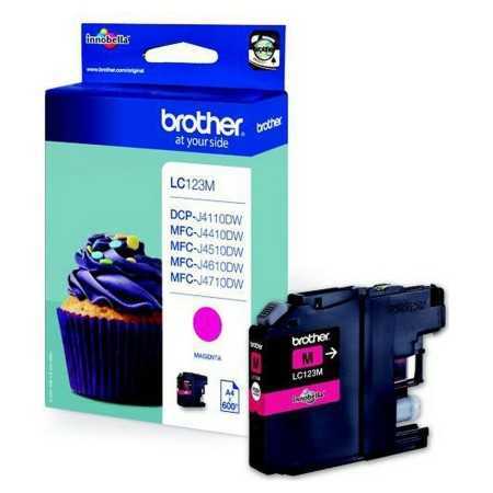 Cartouche d'encre originale Brother LC-123M Magenta