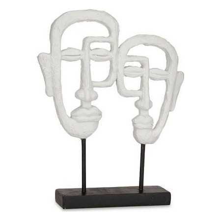 Decorative Figure Face White Polyresin (27 x 32,5 x 10,5 cm)