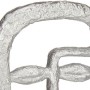 Prydnadsfigur Ansikte Silvrig Polyresin (19,5 x 38 x 10,5 cm)