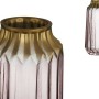 Vase Golden Pink Glass (13 x 23,5 x 13 cm)