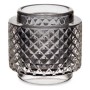 Candleholder 9 x 8,8 x 9 cm Grey Glass