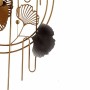 Hanging decoration Abstract Flowers Mural Metal (63 x 121 x 9,5 cm)