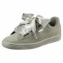 Sports Trainers for Women Puma Suede Heart Pebble Grey