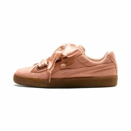 Laufschuhe für Damen Puma Basket Heart Damen Lachsfarben