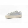 Chaussures de sport pour femme Puma Suede Platform Gris clair