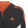 Sportjacka, Barn Adidas Colorblock Svart