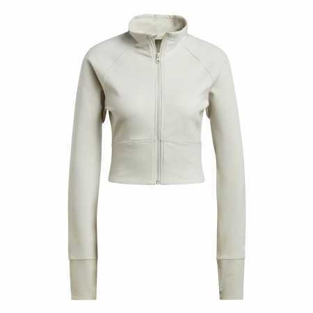 Women's Sports Jacket Adidas Aeroready Studio Beige