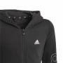 Veste de Sport pour Enfants Adidas Essentials Full-Zip Noir