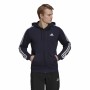 Sportjackefür Herren Adidas Essentials French Terry 3 Dunkelblau