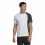 T-shirt à manches courtes homme Adidas ColourBlock Blanc