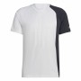 Herren Kurzarm-T-Shirt Adidas ColourBlock Weiß