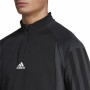 T-shirt à manches longues homme Adidas 1/4-Zip Noir