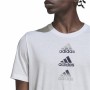 T-shirt med kortärm Herr Adidas Designed To Move Logo