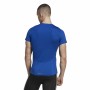 Herren Kurzarm-T-Shirt Adidas techfit Graphic Blau