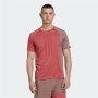 Men’s Short Sleeve T-Shirt Adidas Colourblock Red