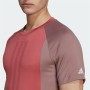 Men’s Short Sleeve T-Shirt Adidas Colourblock Red